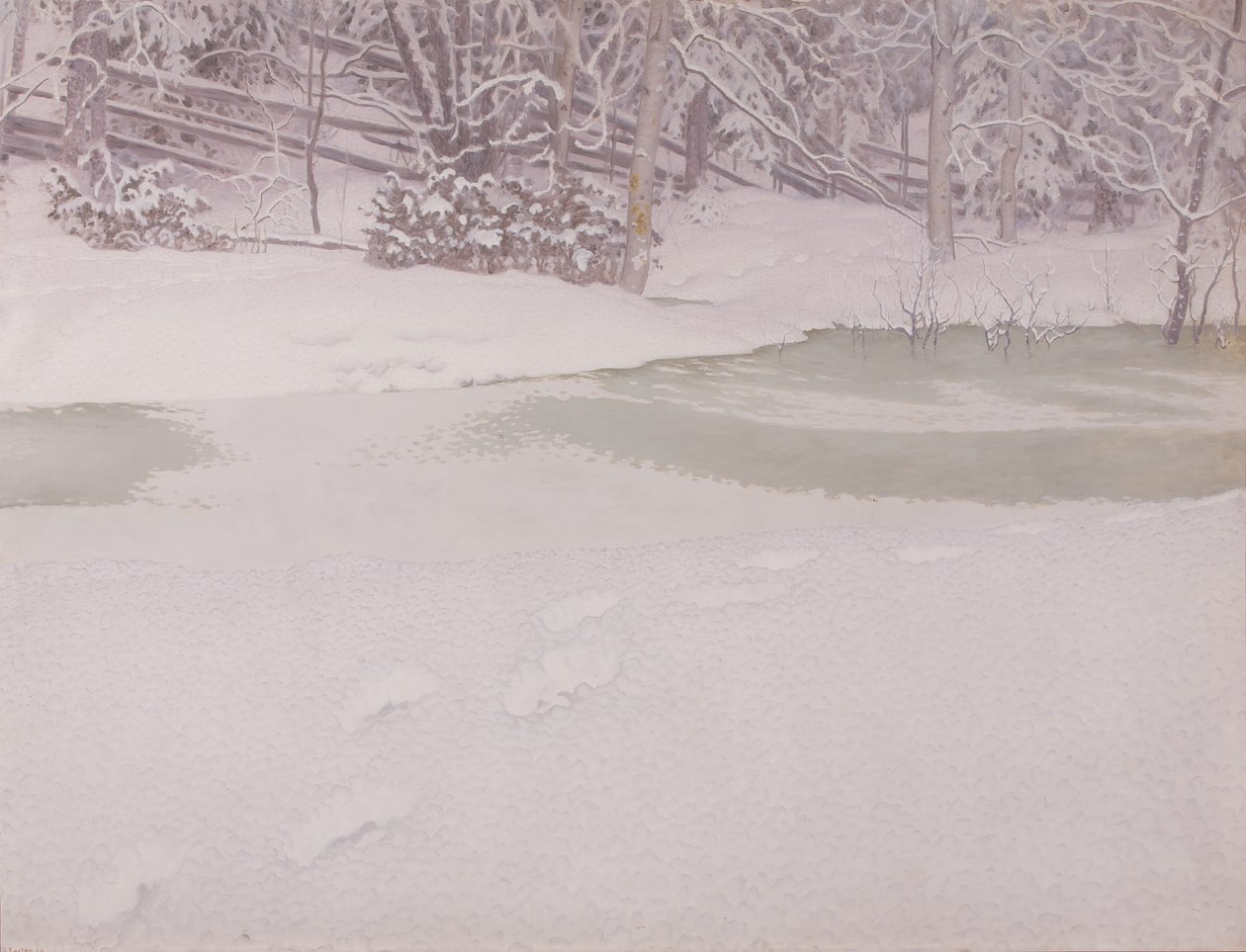 Nieve recién caída de Gustaf Fjæstad
