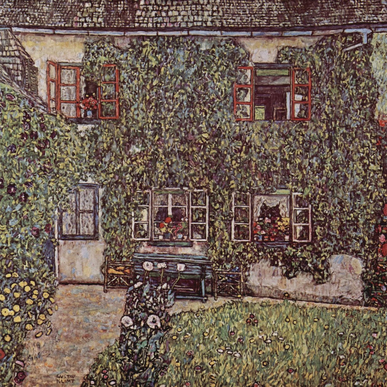 La casa del guardabosques de Gustav Klimt
