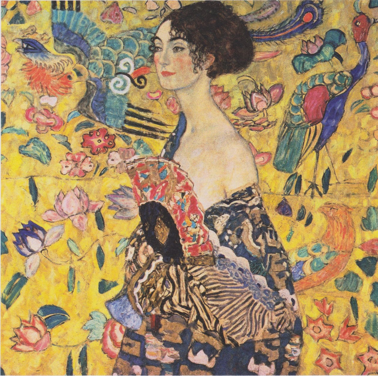 Dama con abanico de Gustav Klimt