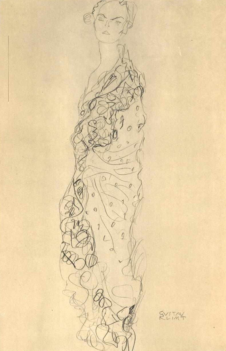 Dama con abanico de Gustav Klimt