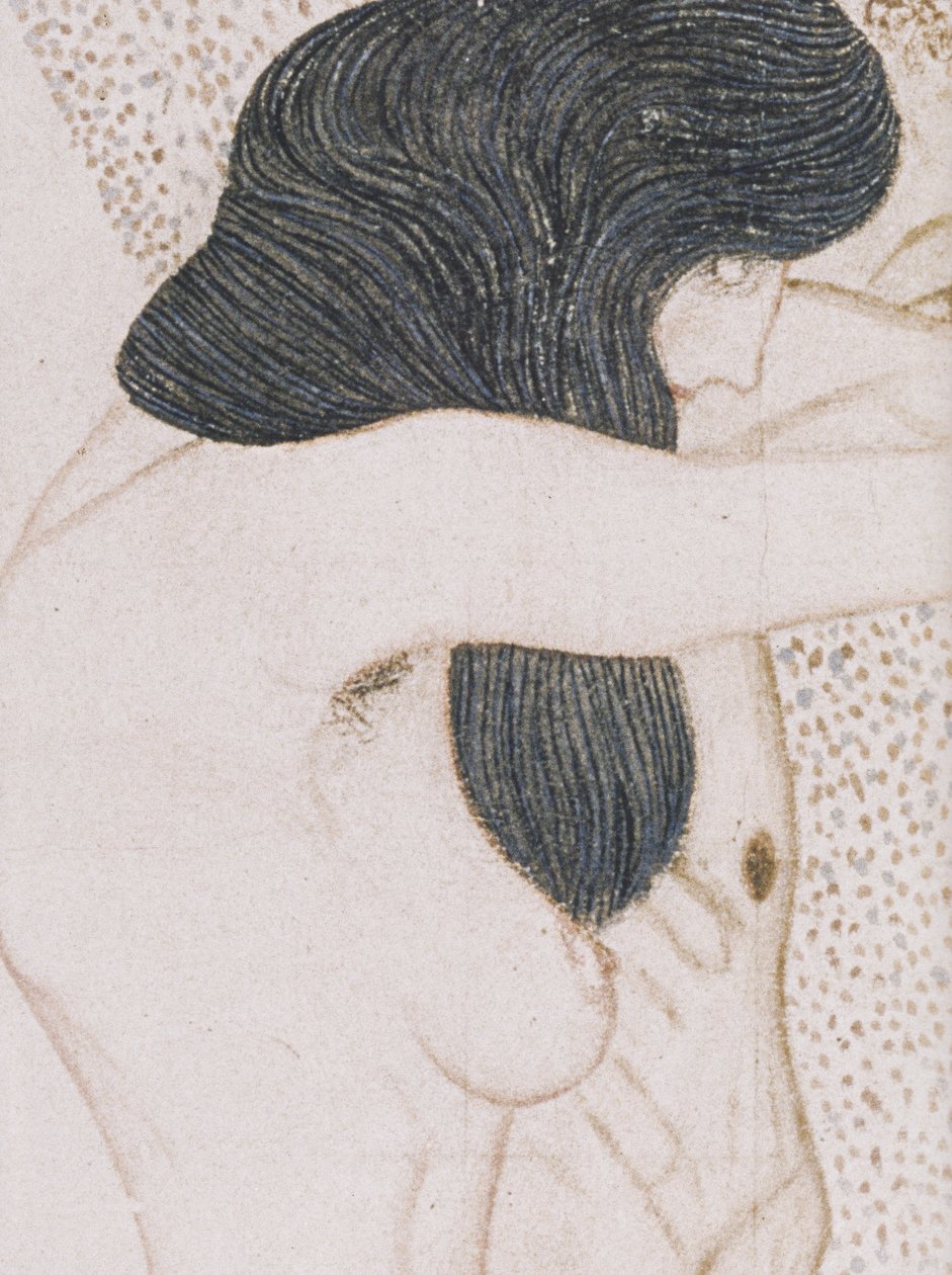 Los sufrimientos de la humanidad débil de Gustav Klimt