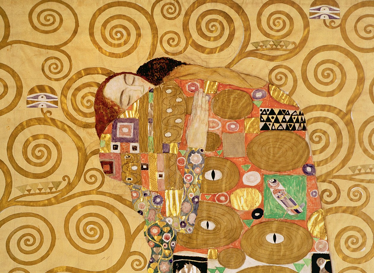 Cumplimiento (Friso Stoclet) c.1905-09 (detalle) de Gustav Klimt