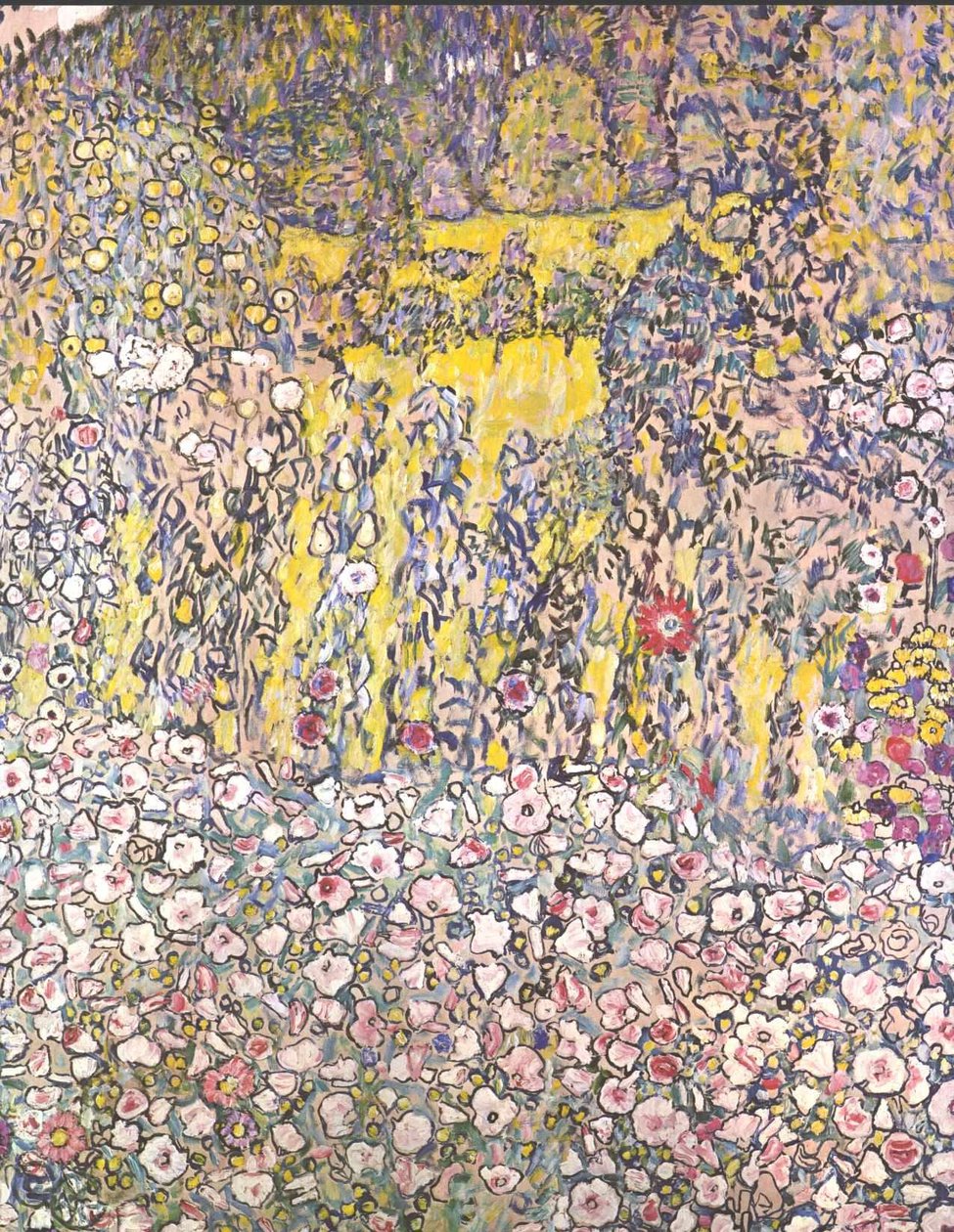 Paisaje de Jardín con Cima de Montaña de Gustav Klimt