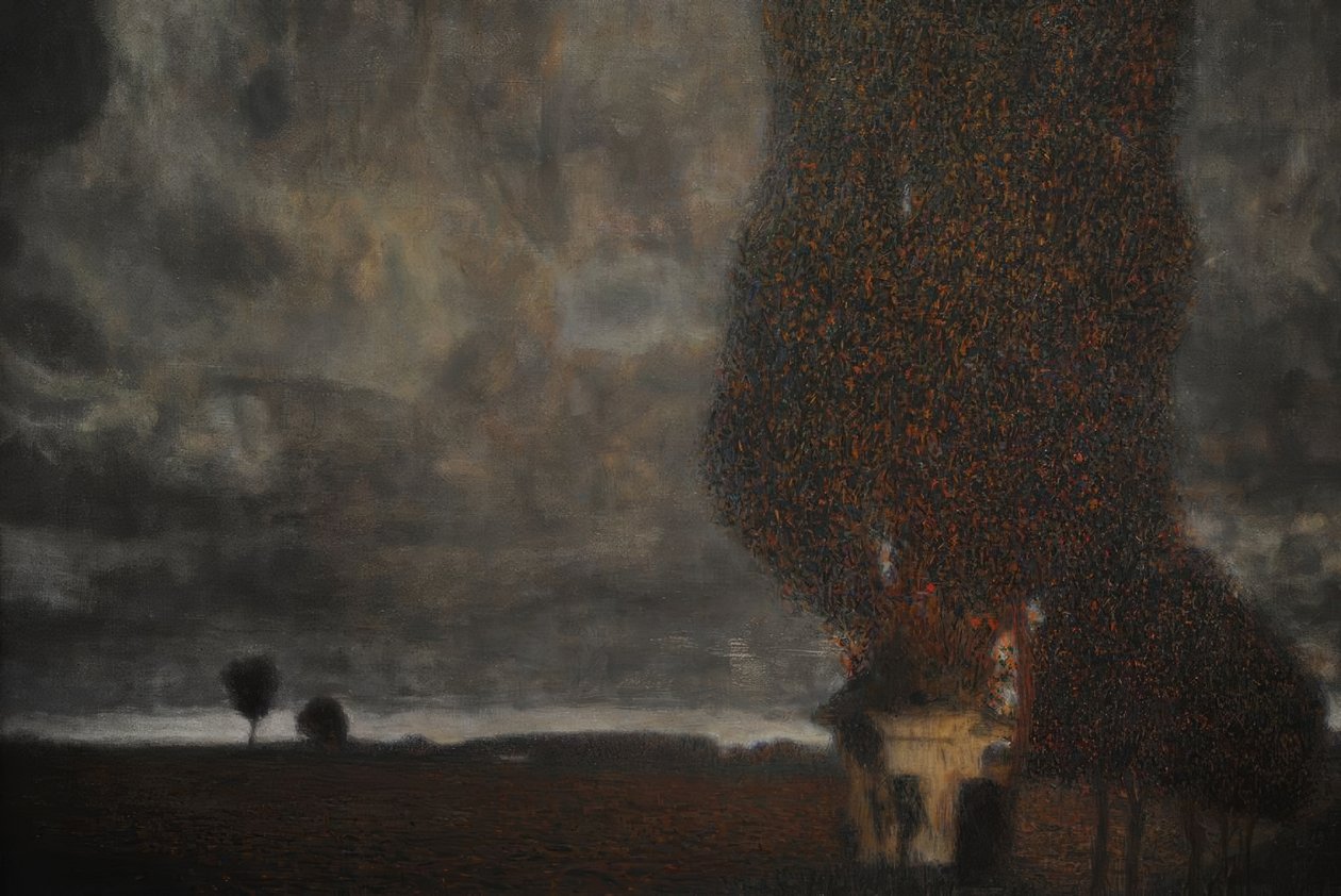 Tormenta que se aproxima (El gran álamo II), 1903. Óleo sobre lienzo. Museo Leopold. Viena, Austria. de Gustav Klimt