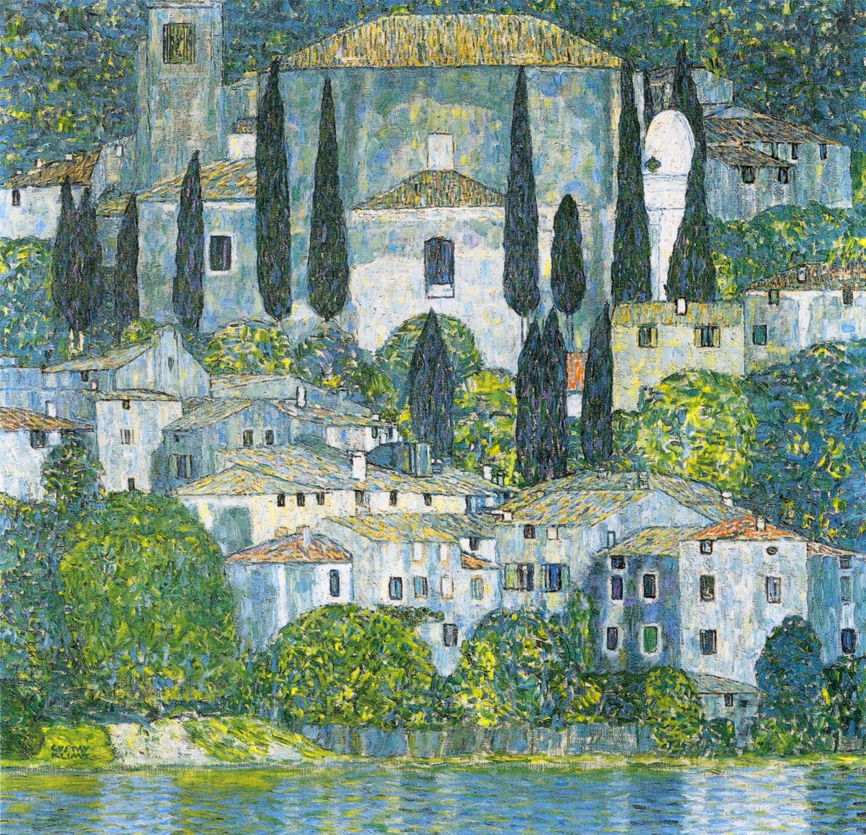 Iglesia en Cassone de Gustav Klimt