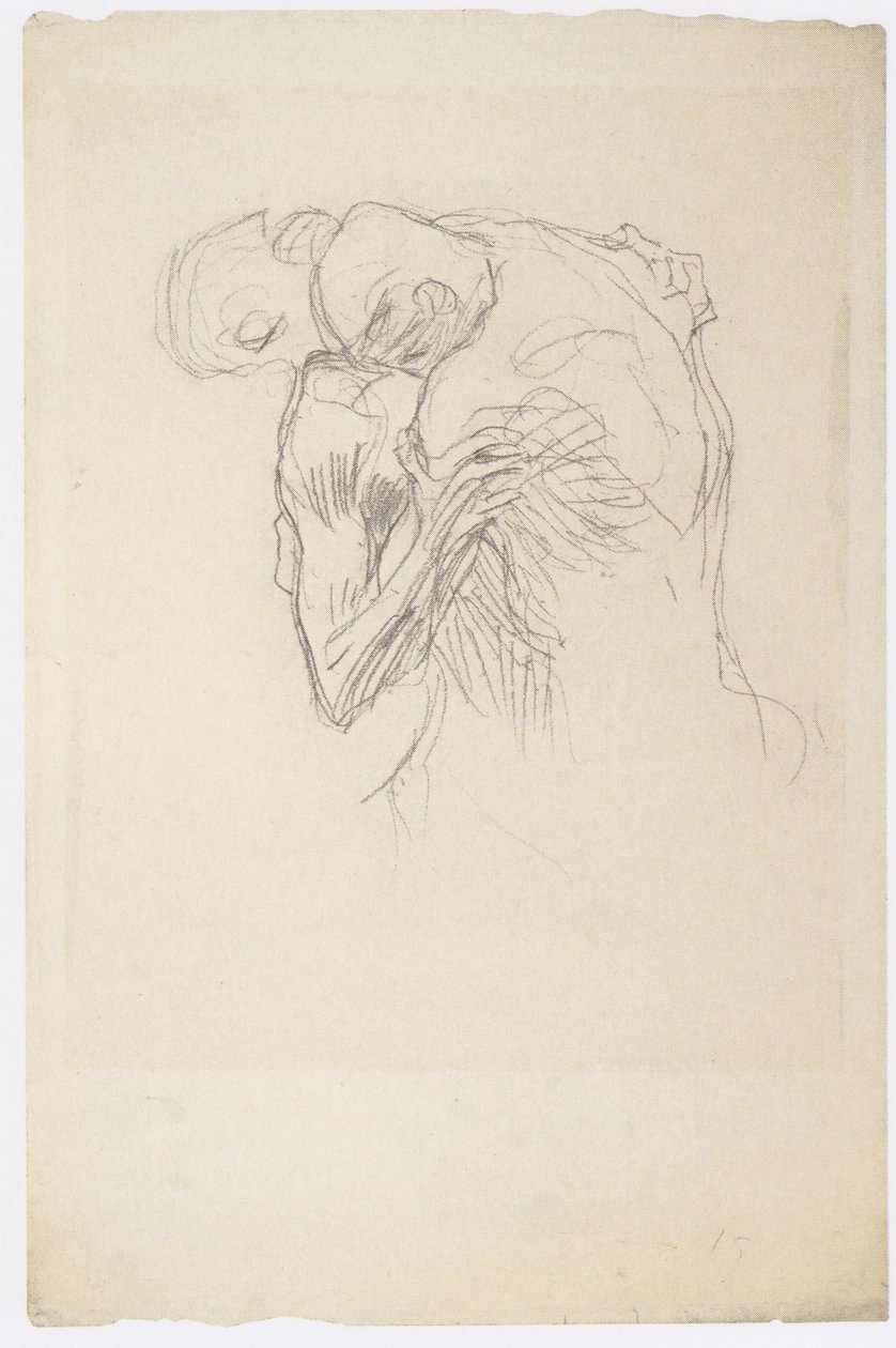 Hombres luchando de Gustav Klimt