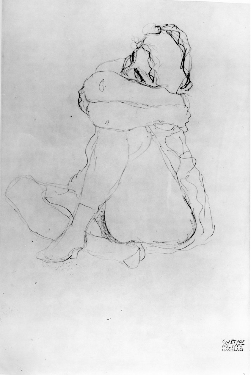 Mujer sentada de Gustav Klimt