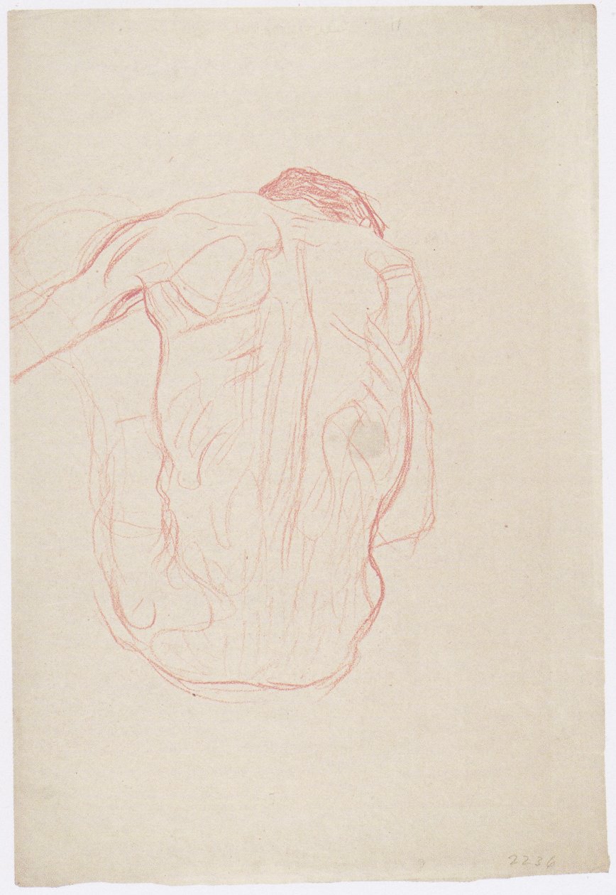 Desnudo masculino sentado de Gustav Klimt