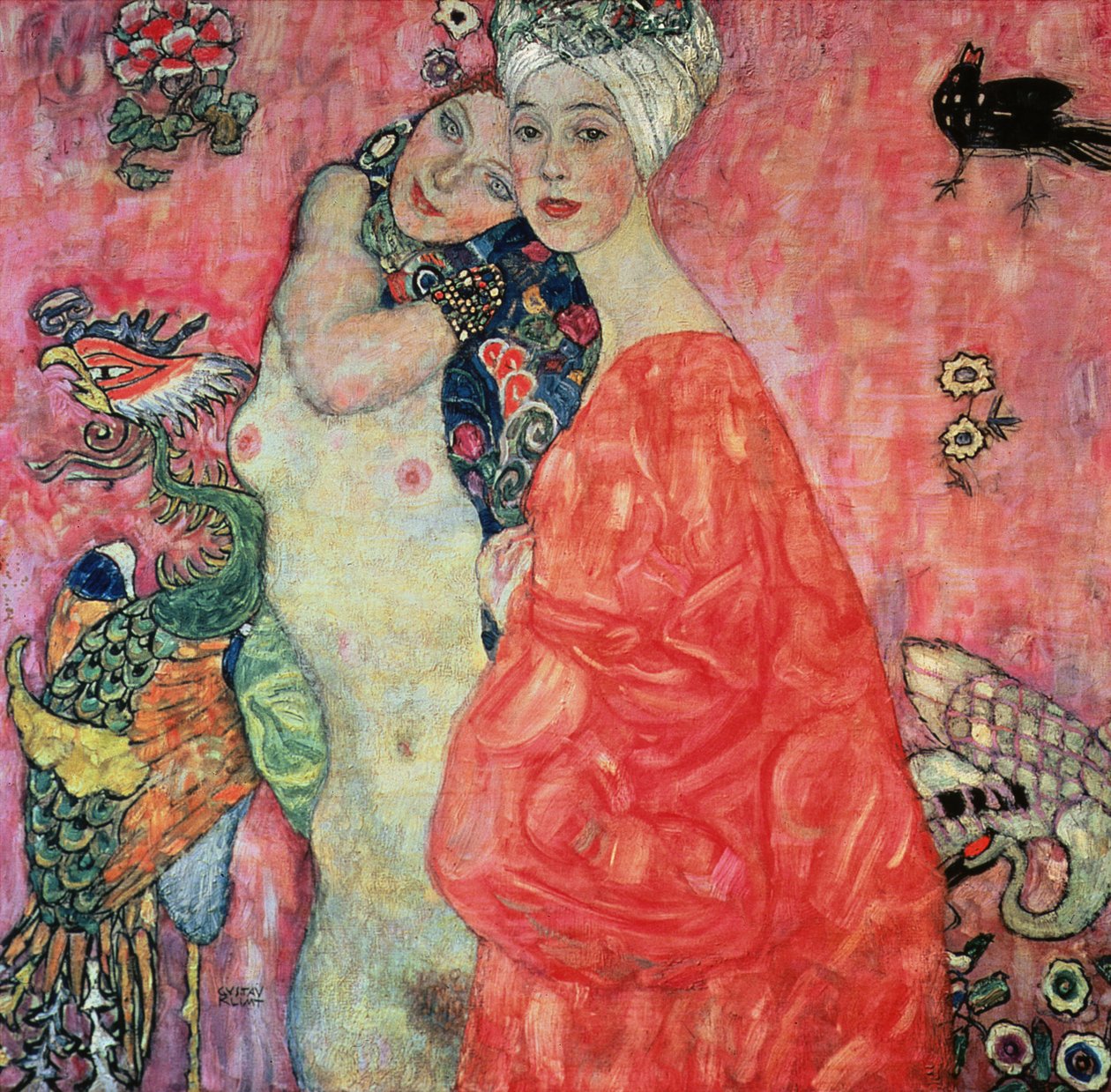Las Novias, 1916-17 (destruido en 1945) de Gustav Klimt