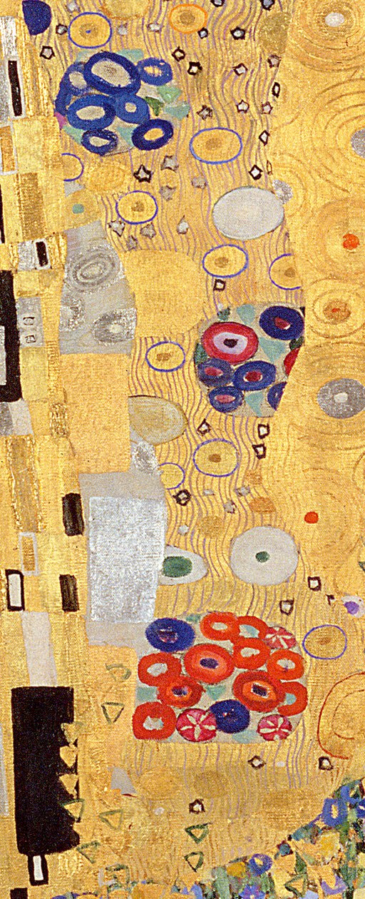 El beso, 1907-08 (detalle) de Gustav Klimt
