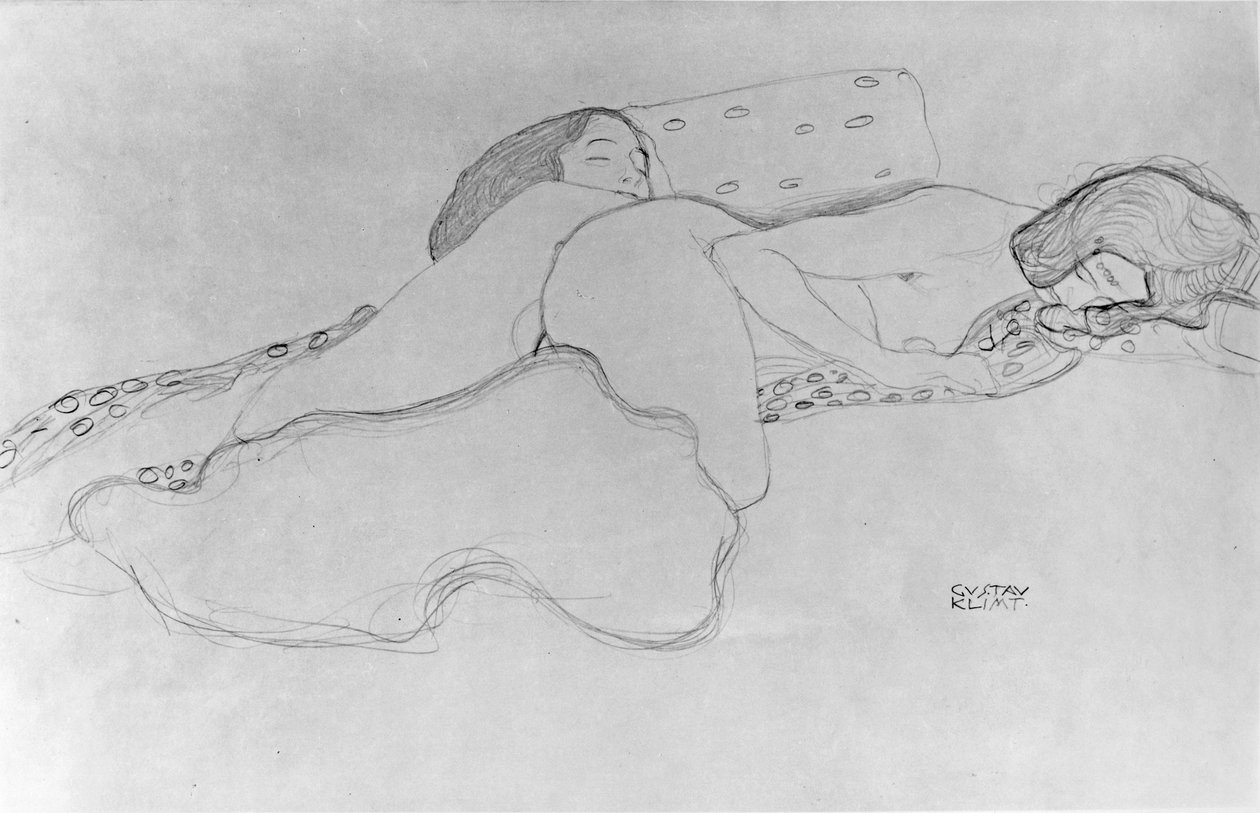 Dos Mujeres Dormidas de Gustav Klimt