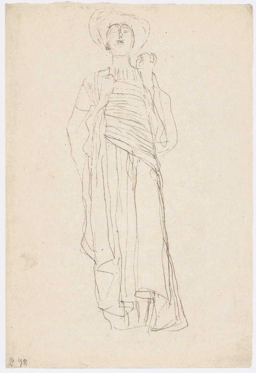 Figura femenina con toga (Estudio para 