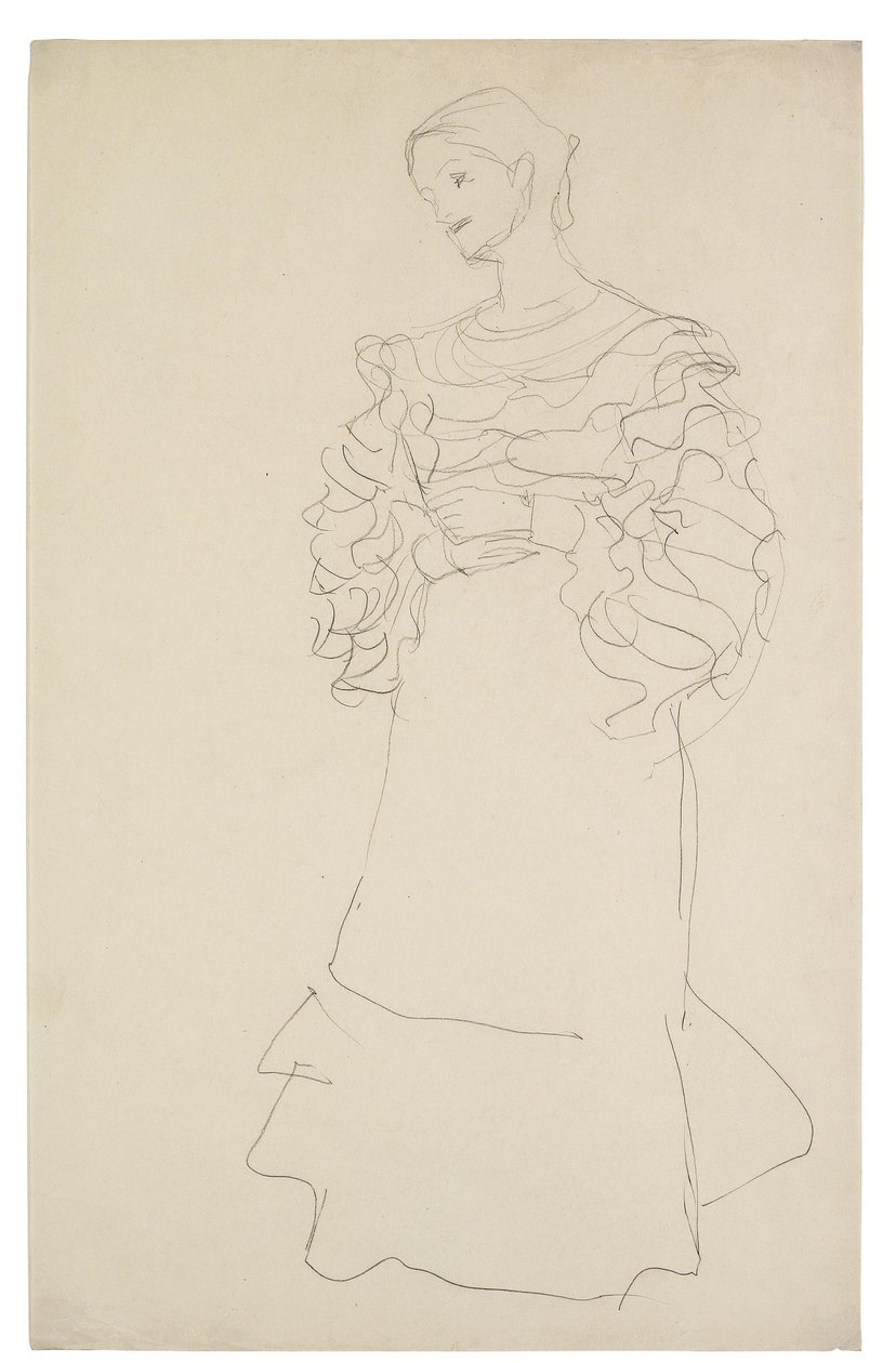 Retrato de Magda Mautner-Markhof (Estudio) de Gustav Klimt