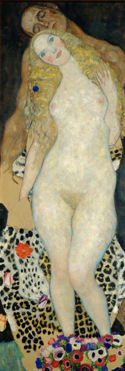 Adán y Eva, 1918 de Gustav Klimt