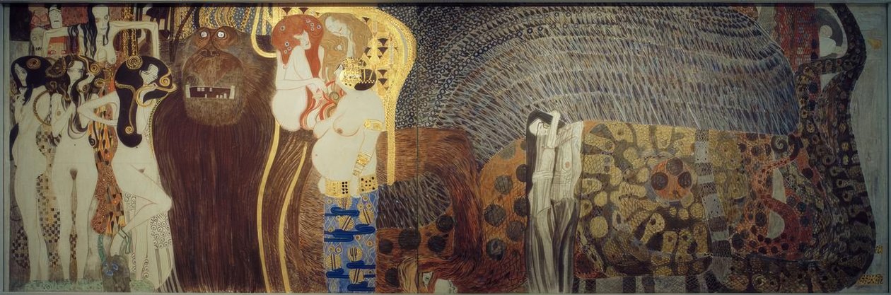 Friso de Beethoven – Las fuerzas hostiles de Gustav Klimt