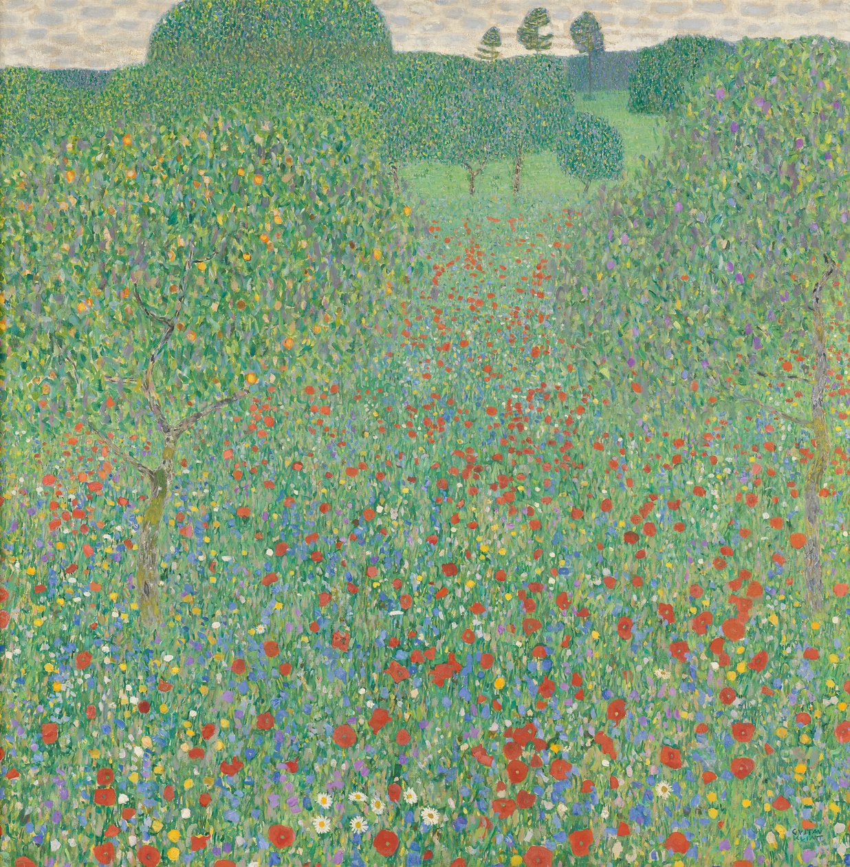 Amapola floreciente de Gustav Klimt