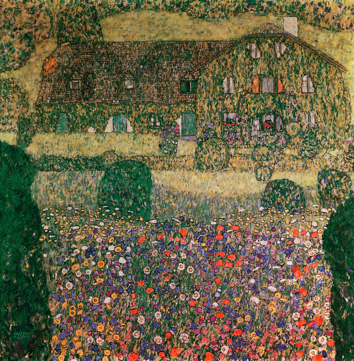 Casa de campo junto al Attersee, c.1914 de Gustav Klimt