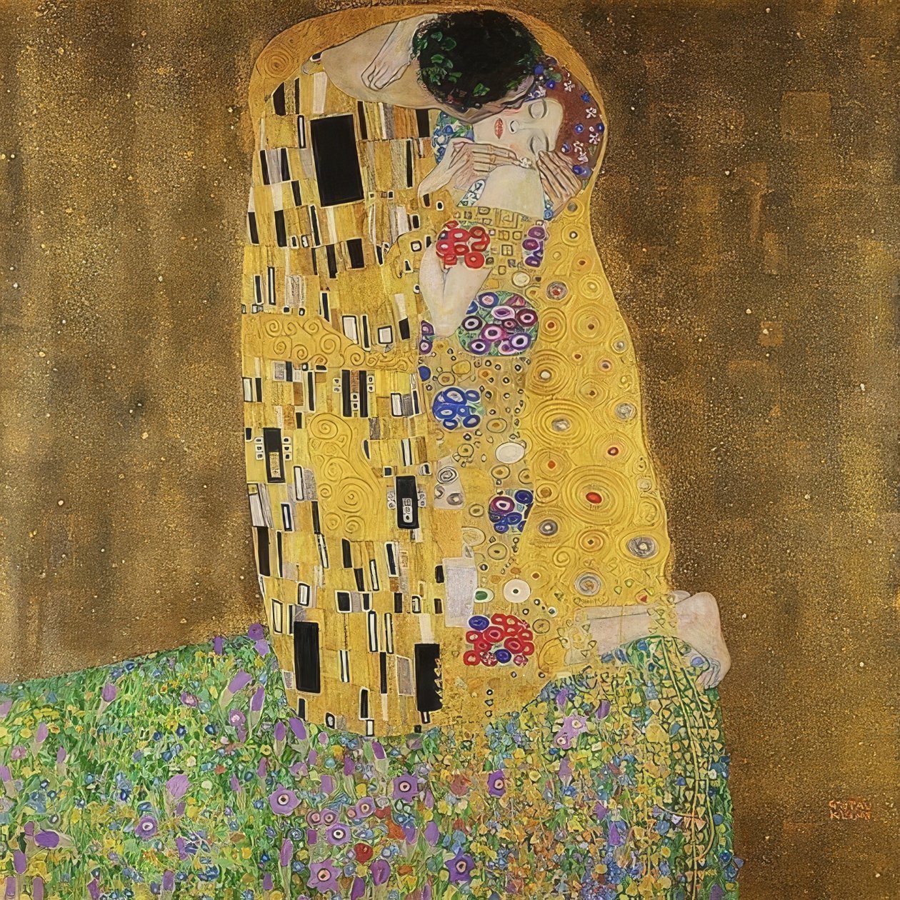 El beso de Gustav Klimt