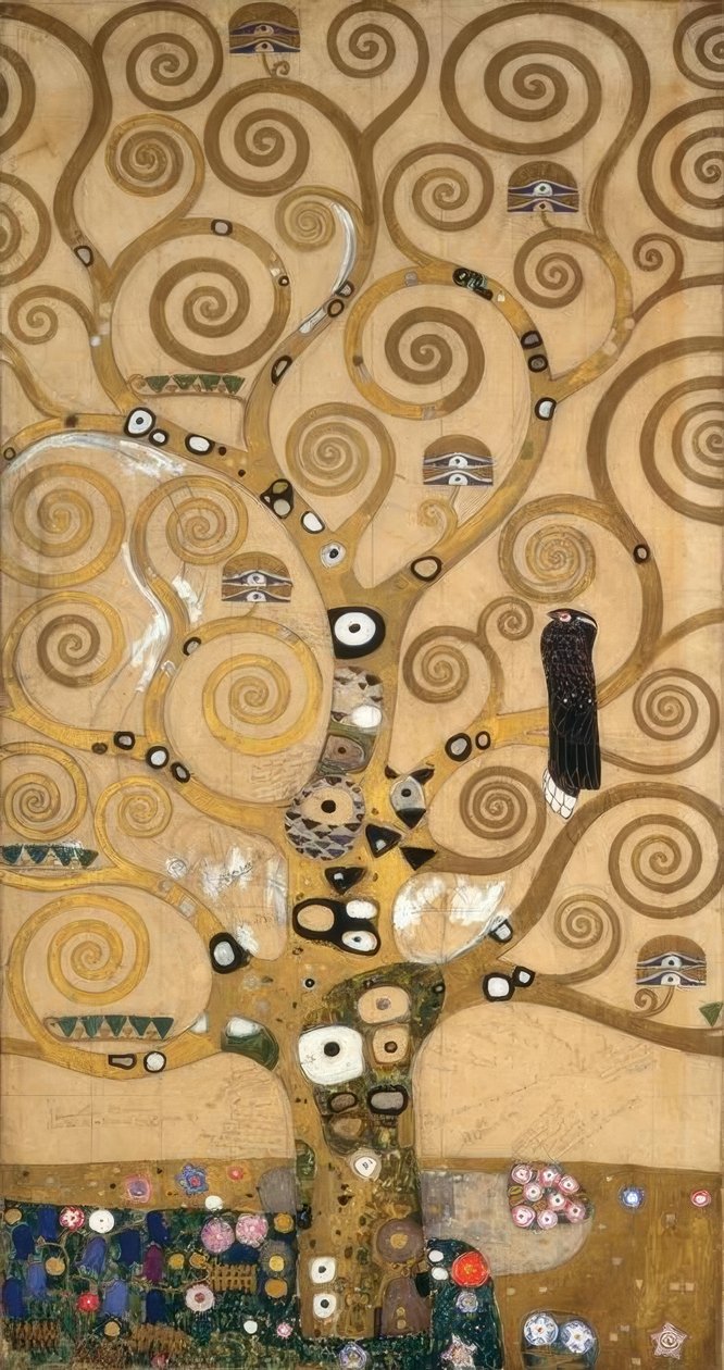 El árbol de la vida (Parte central) de Gustav Klimt