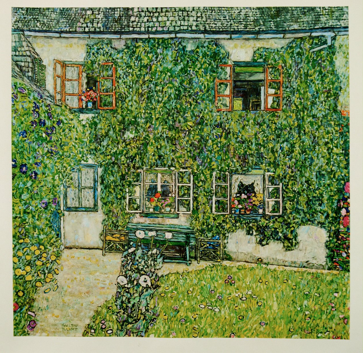 Casa forestal en Weissenbach en el lago Attersee de Gustav Klimt