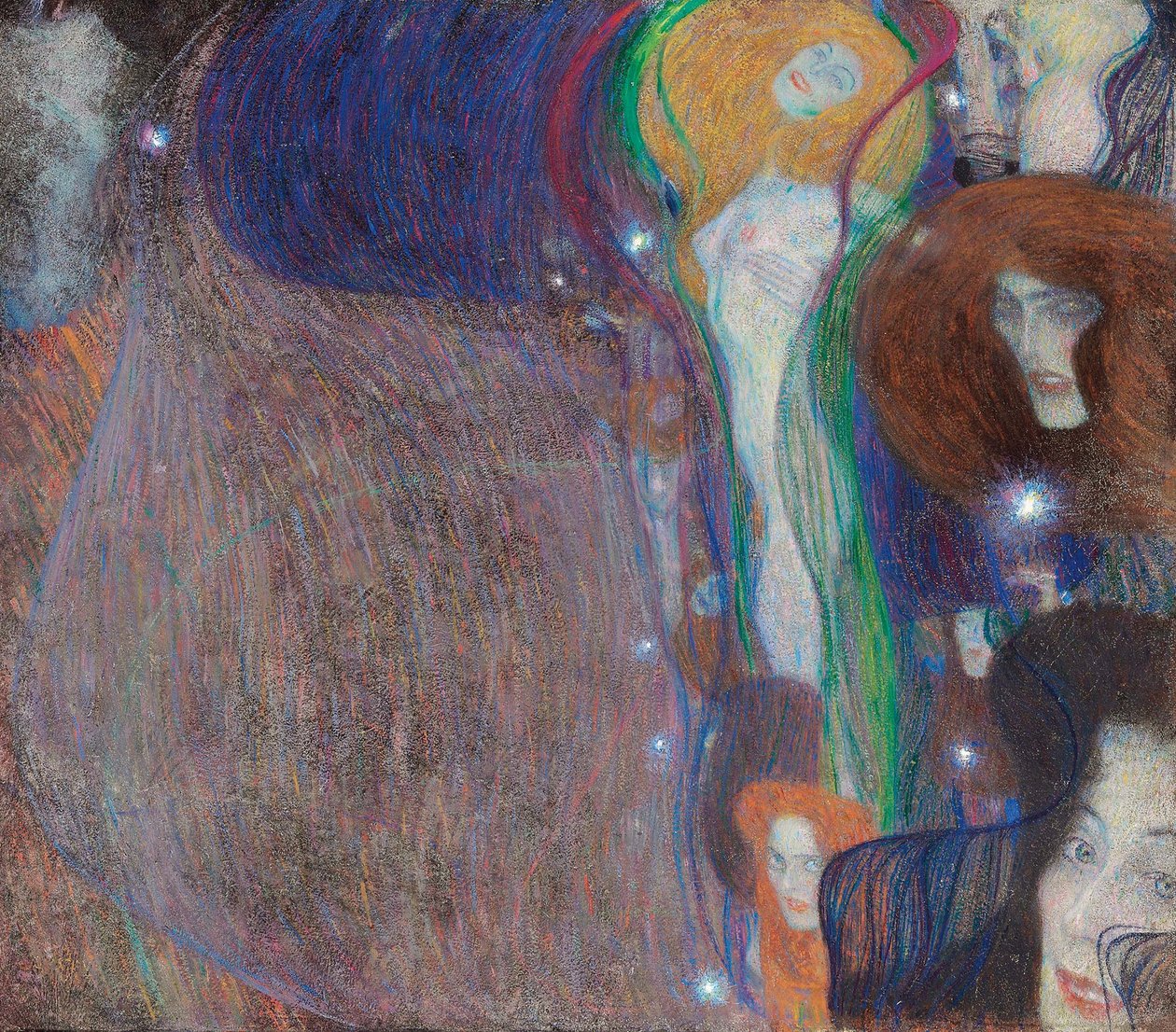 Luces fantasmales de Gustav Klimt