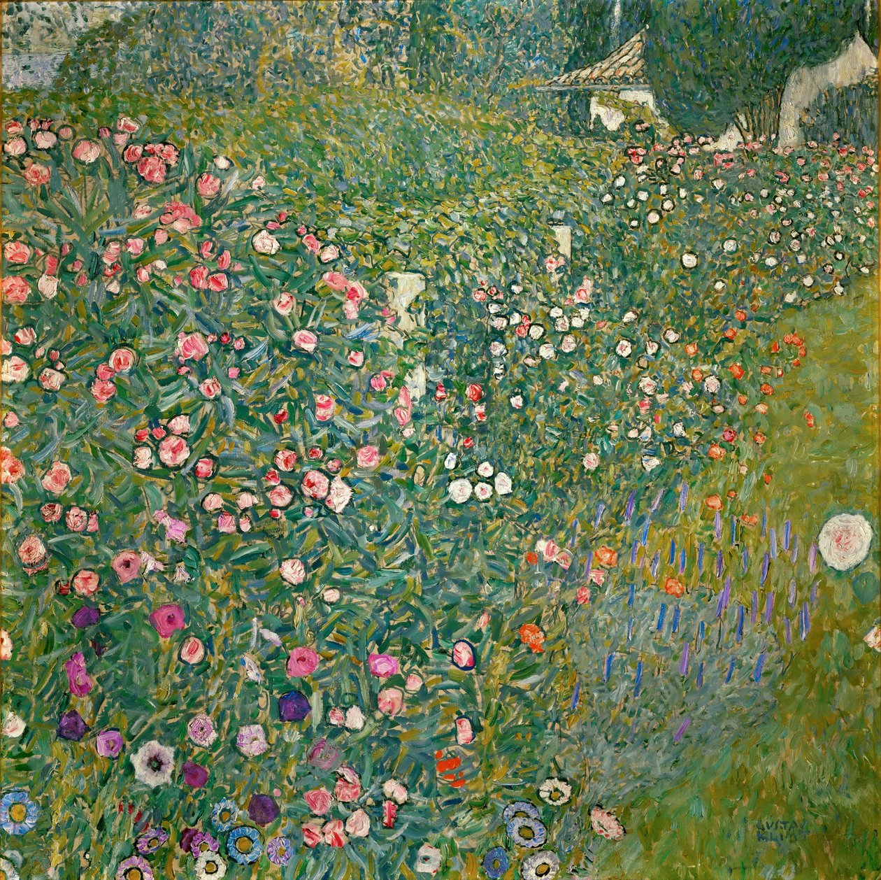 Paisaje hortícola italiano de Gustav Klimt