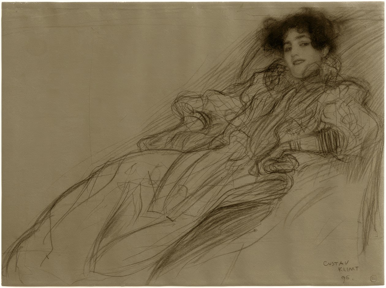 Joven dama en el sillón de Gustav Klimt