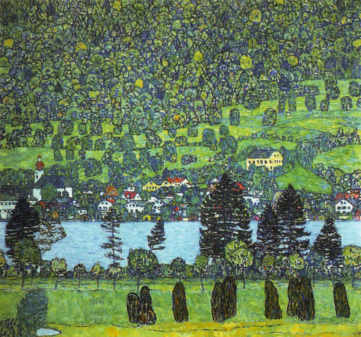 Klimt - Unterach en el Altersee, 1916 de Gustav Klimt
