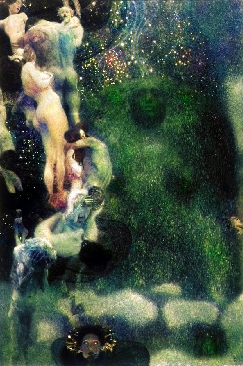 Techos pintados por Klimt en la Universidad de Viena de Gustav Klimt