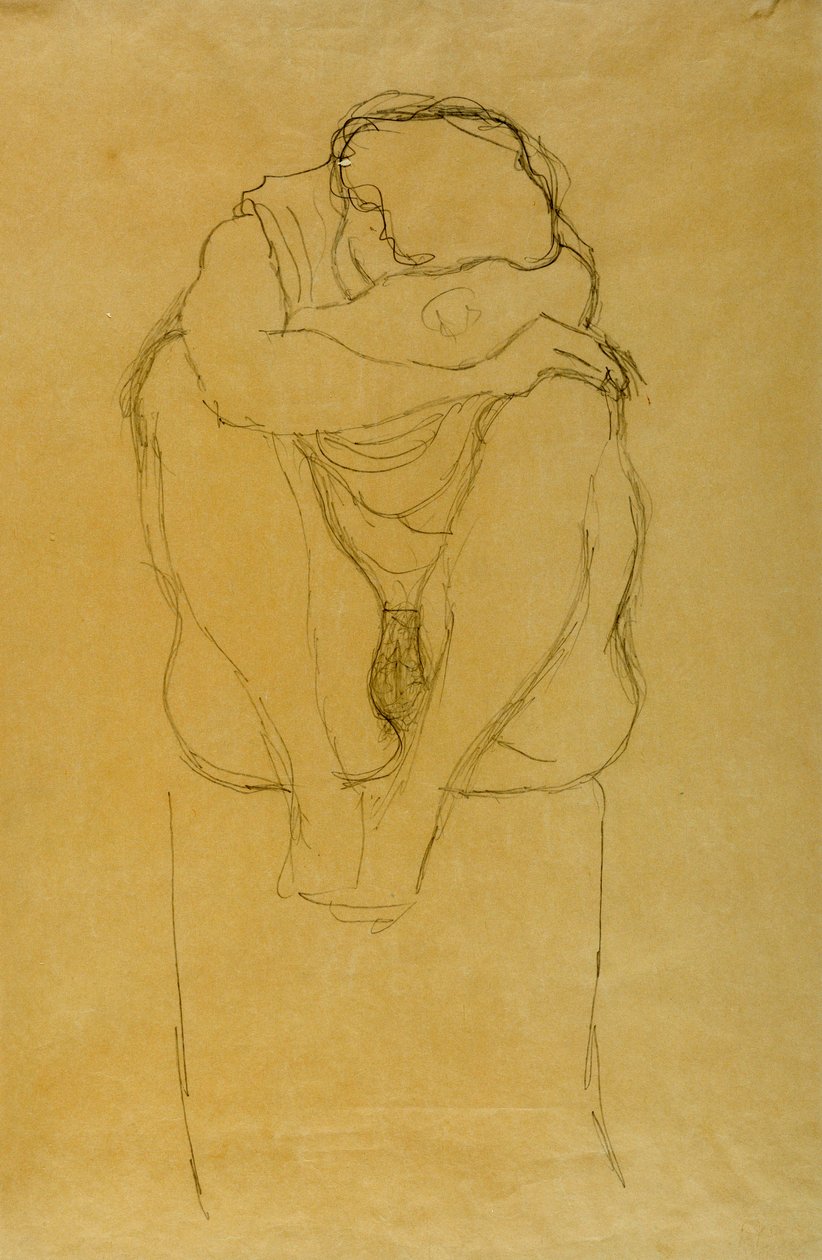 Mujer sentada de Gustav Klimt