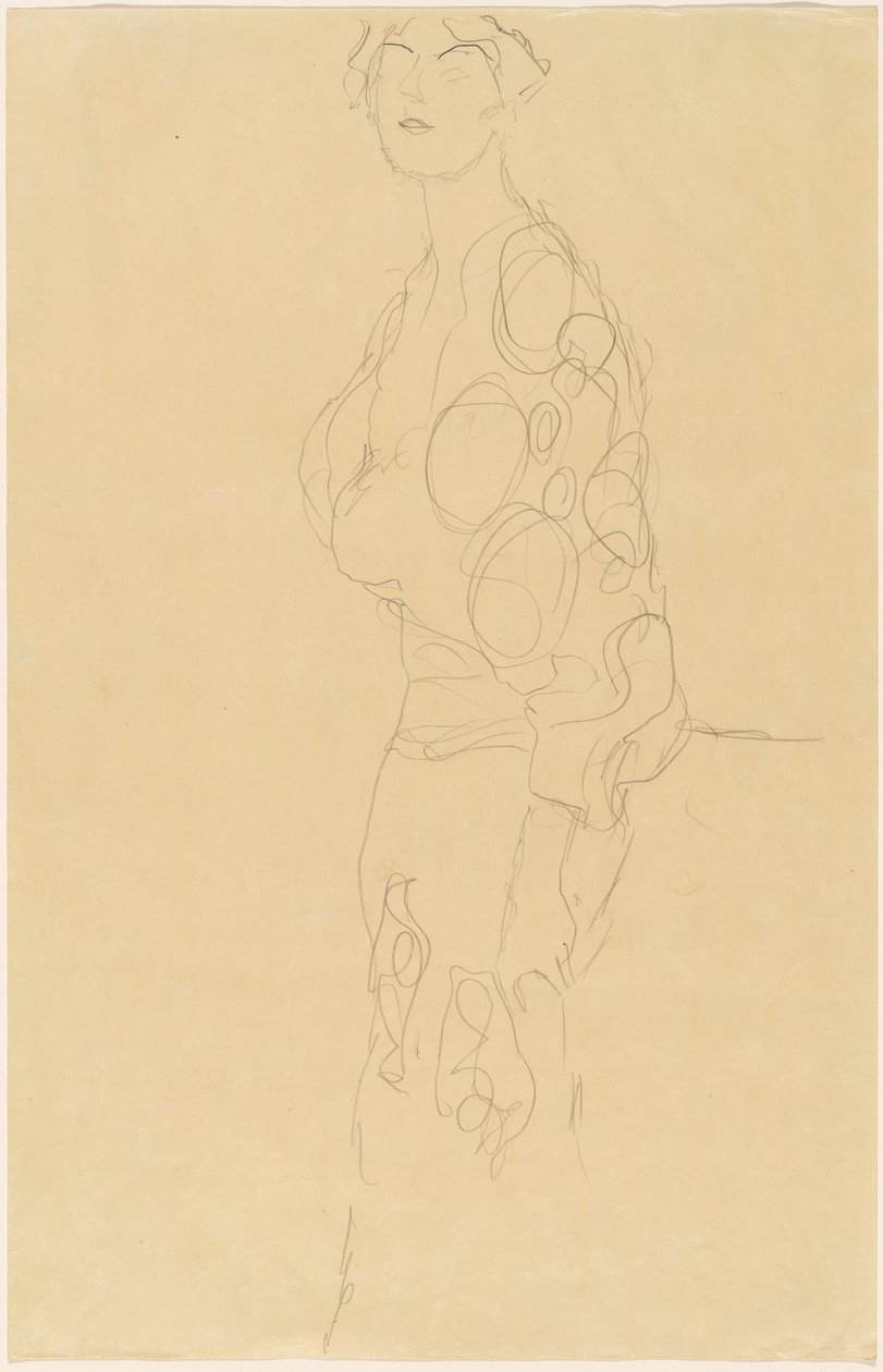 Mujer de pie de Gustav Klimt