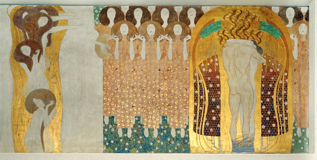 Detalle del friso de Beethoven de Gustav Klimt