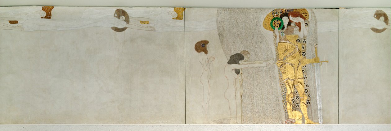 Detalle del friso de Beethoven de Gustav Klimt