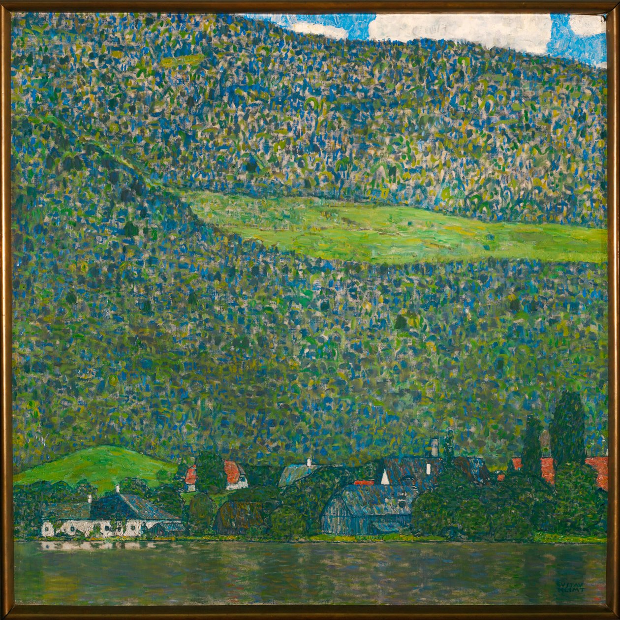 Unterach en el lago Attersee, Austria de Gustav Klimt