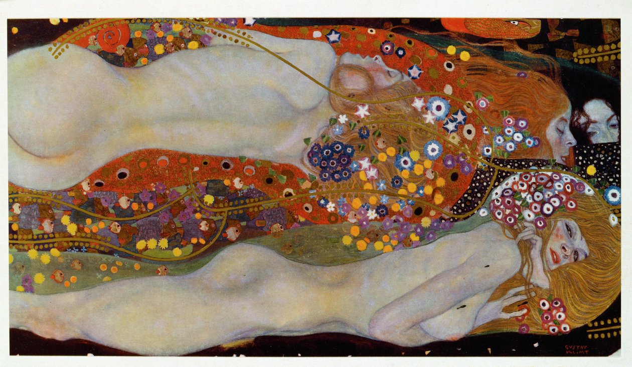 Serpientes de agua II (Los amigos) de Gustav Klimt