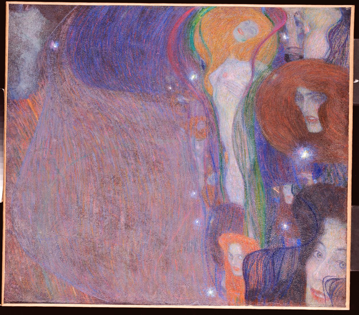 Fuegos fatuos, 1903 de Gustav Klimt