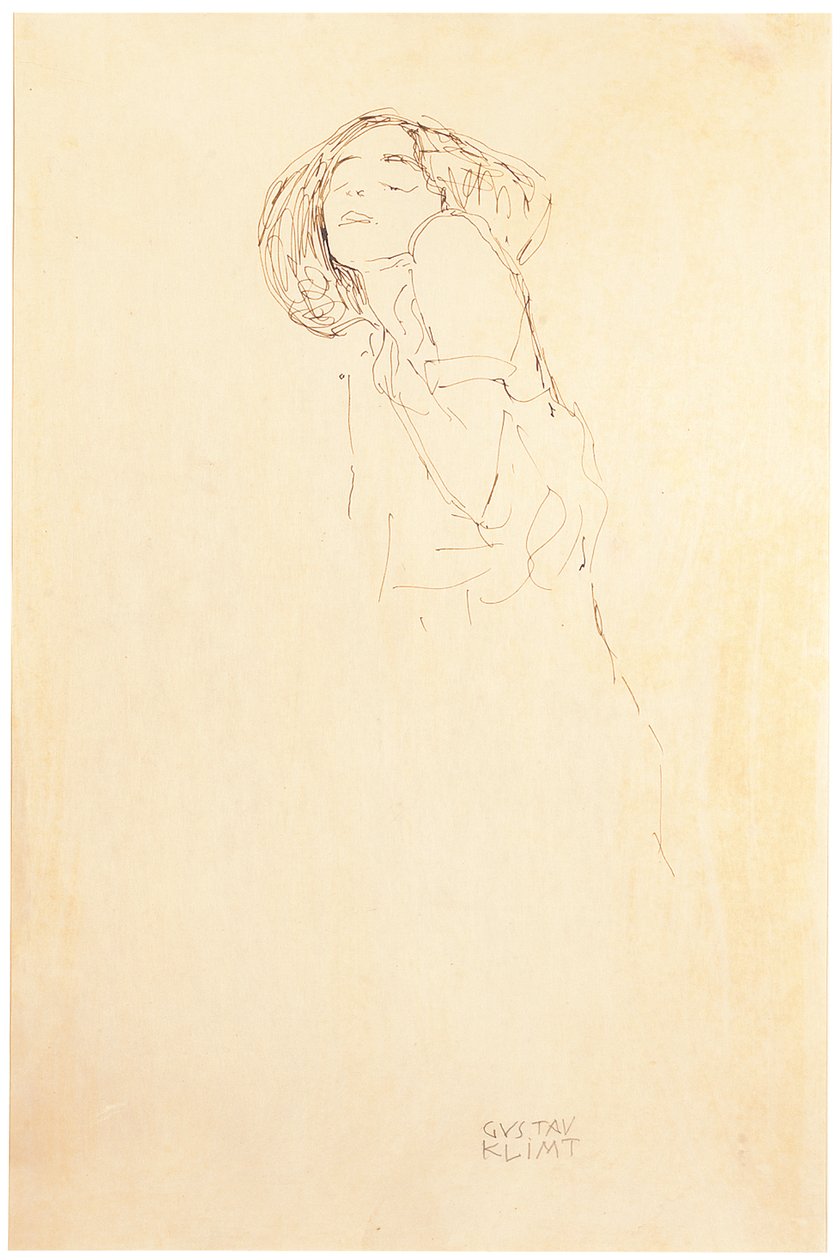 Mujer desde la izquierda de Gustav Klimt