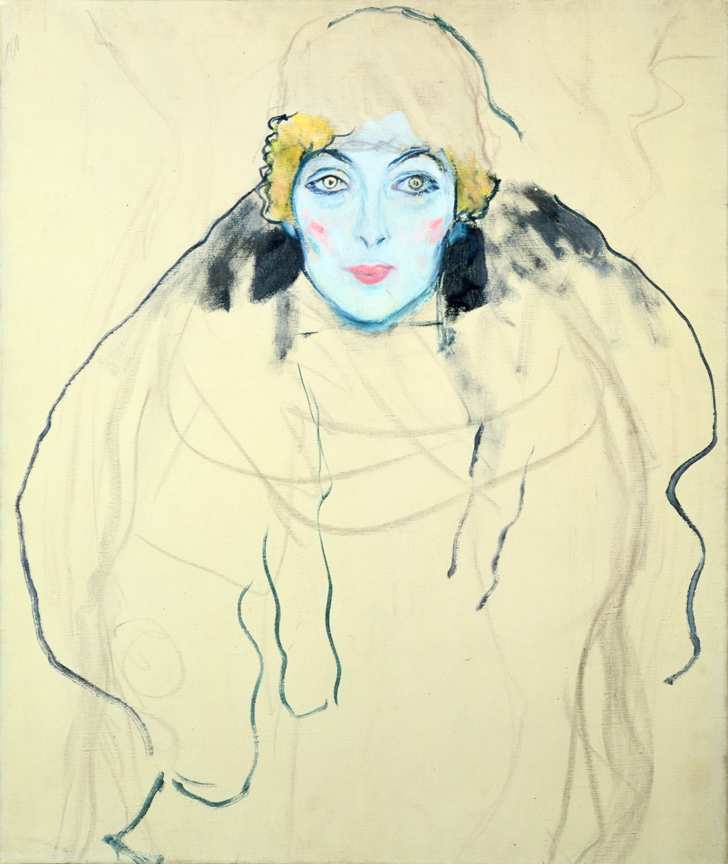 Cabeza de mujer de Gustav Klimt