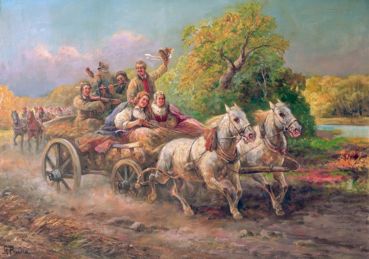 Cortejo nupcial húngaro de Gustav Prucha