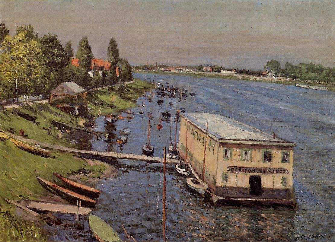 Casa de botes en Argenteuil de Gustave Caillebotte