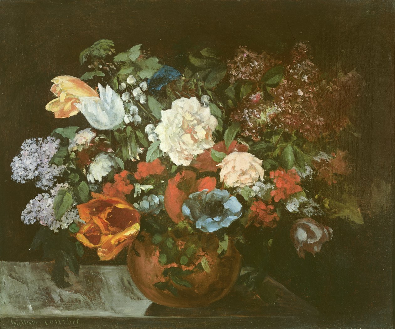 Ramo de Flores, 1863 de Gustave Courbet