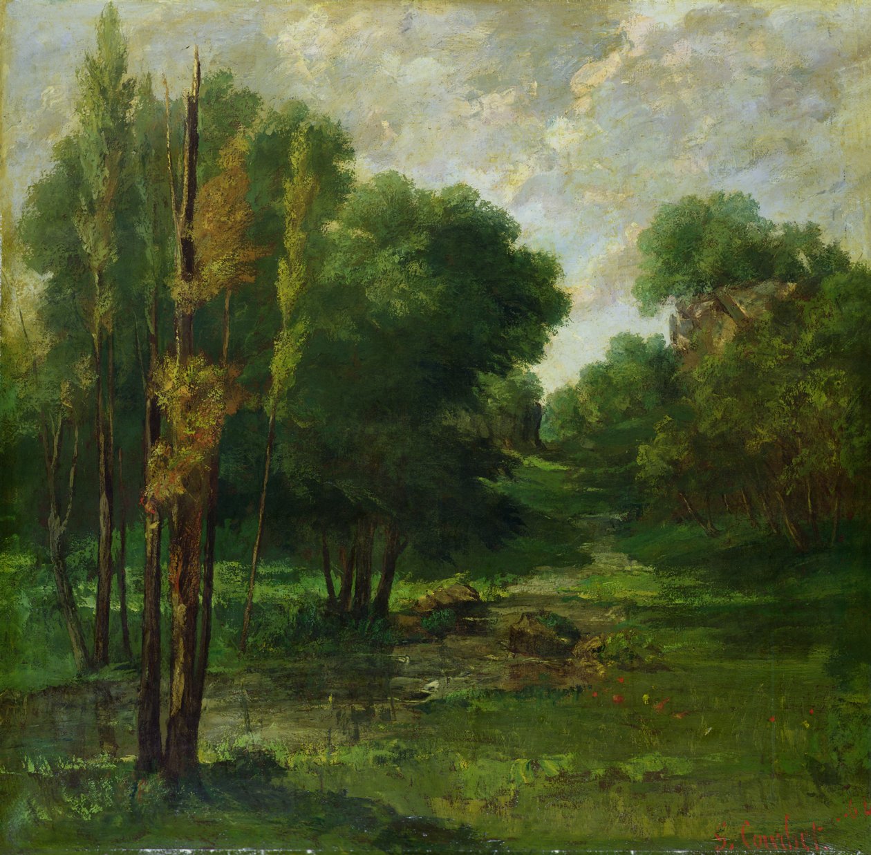 Paisaje forestal, 1864 de Gustave Courbet