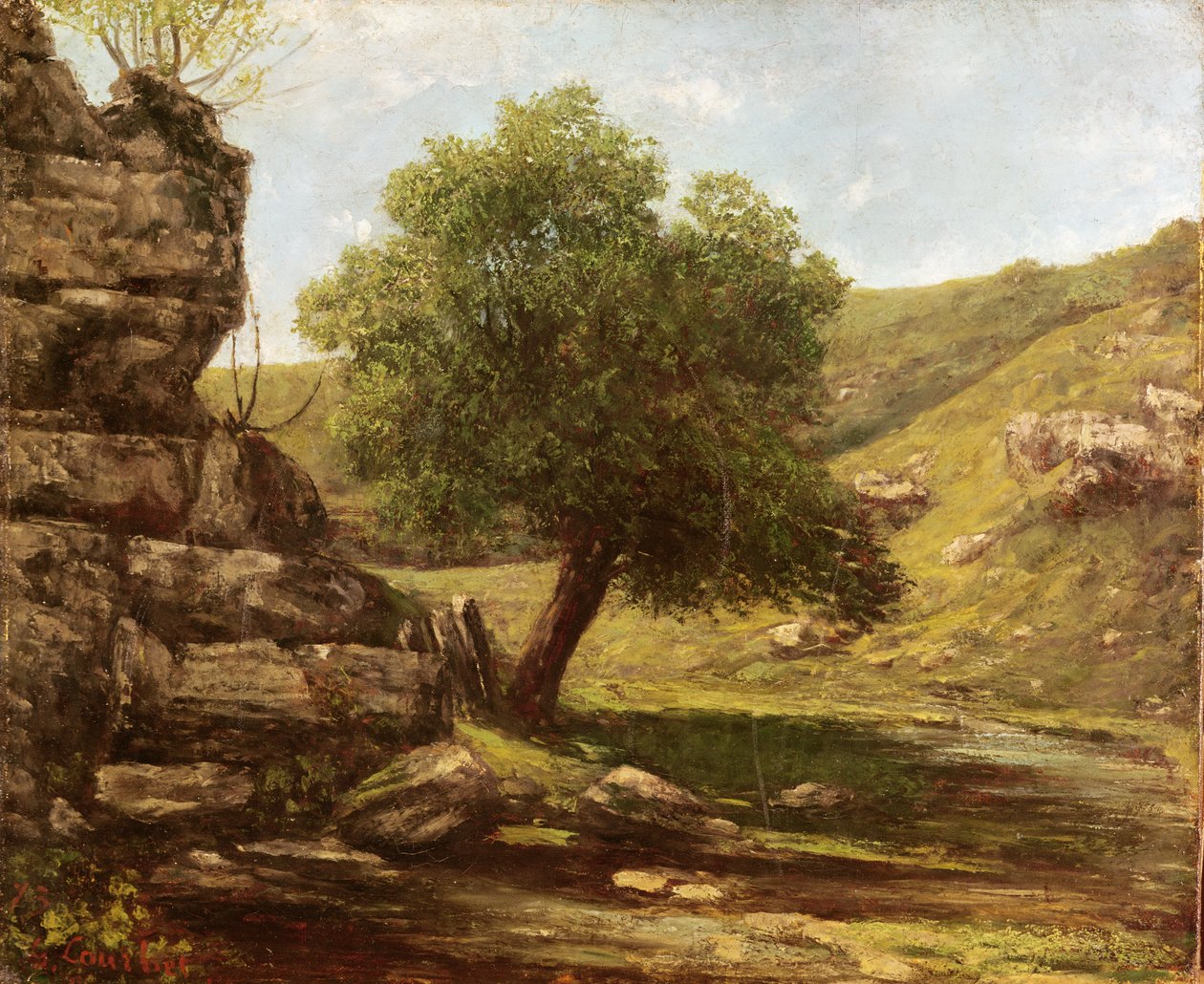 Paisaje, 1873 de Gustave Courbet