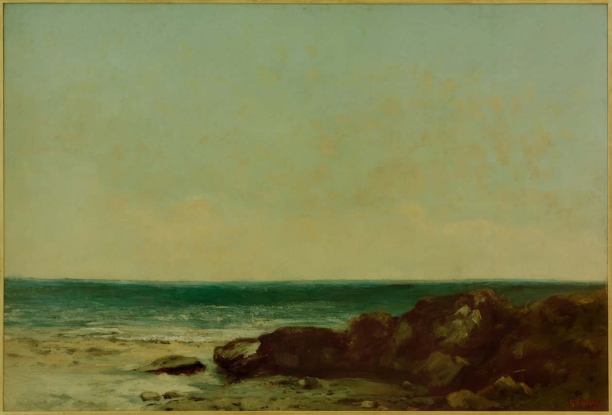 Costa del mar (Mediterráneo) de Gustave Courbet