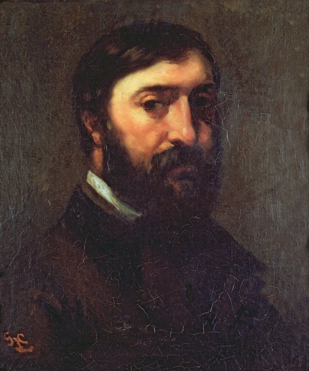 Retrato de Urbain Cuenot (n.1820) 1846 de Gustave Courbet