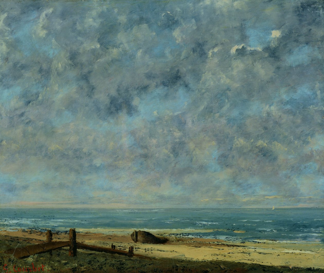 El mar, c.1872 de Gustave Courbet