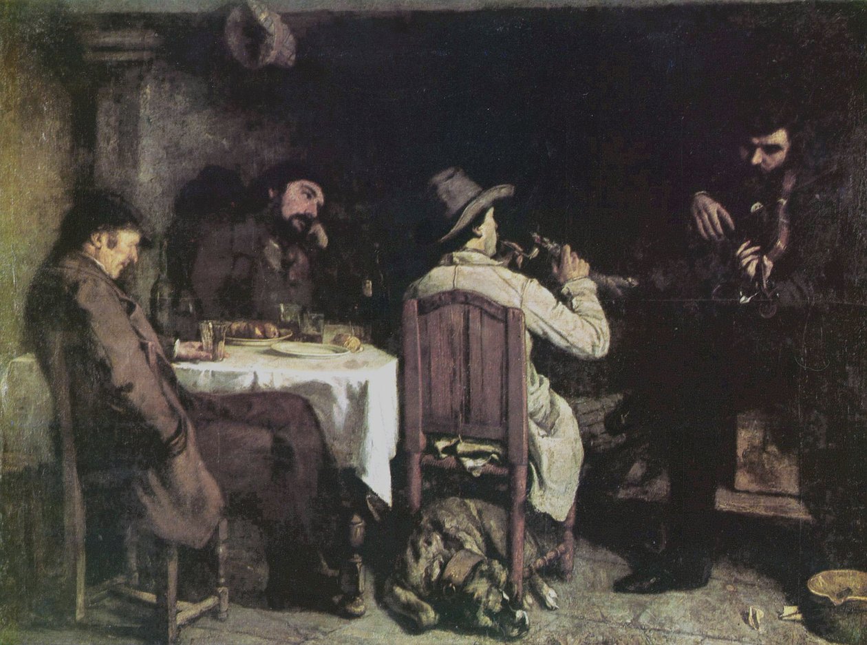 Una tarde en Ornans de Gustave Courbet