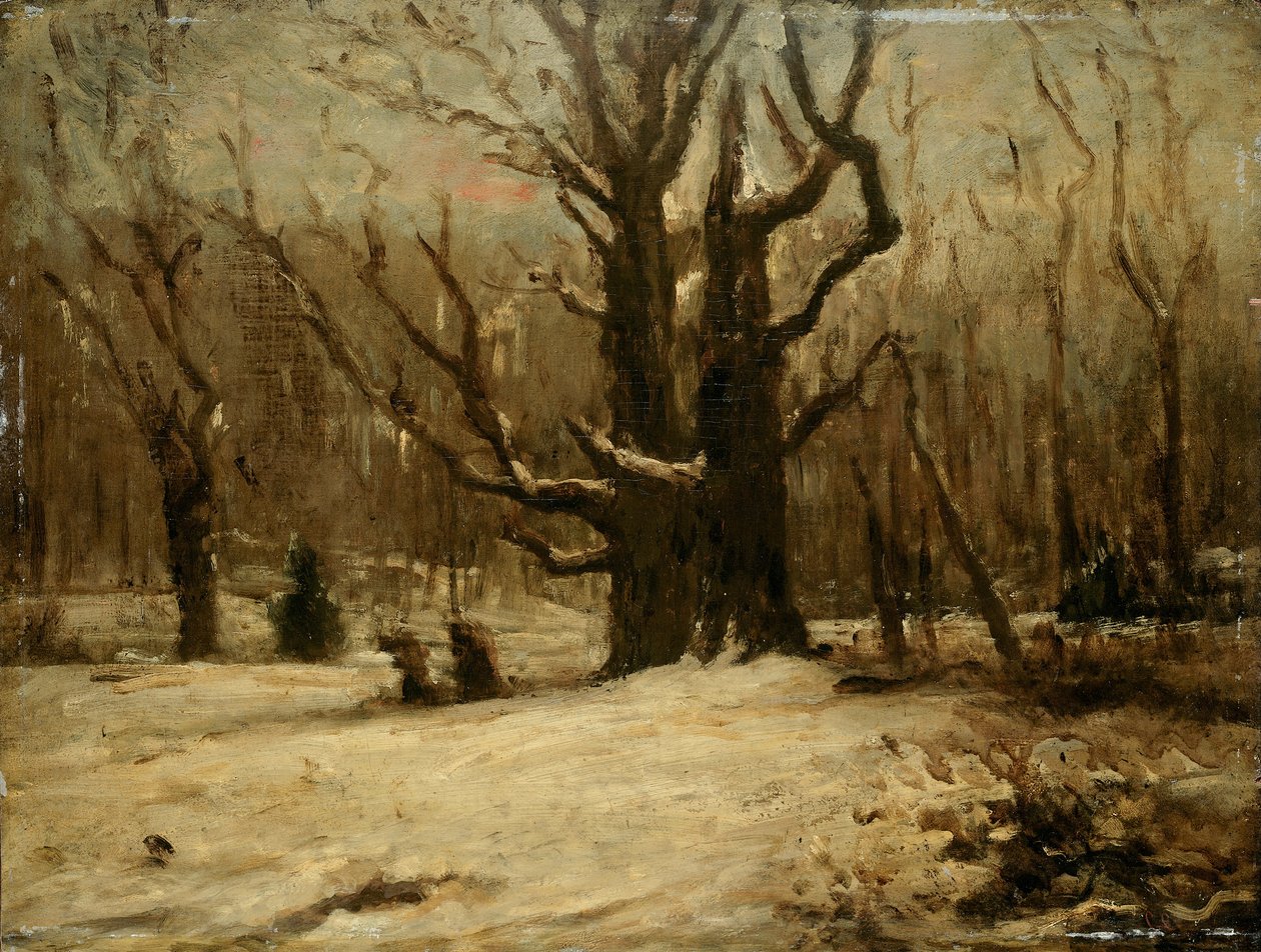 Paisaje de invierno de Gustave Courbet