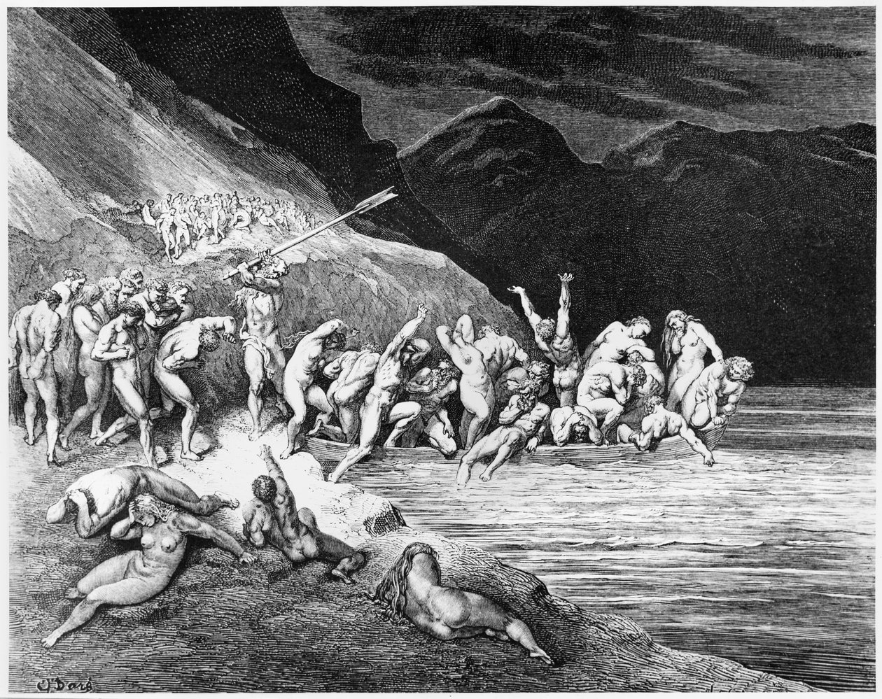 Caronte, ilustración de 