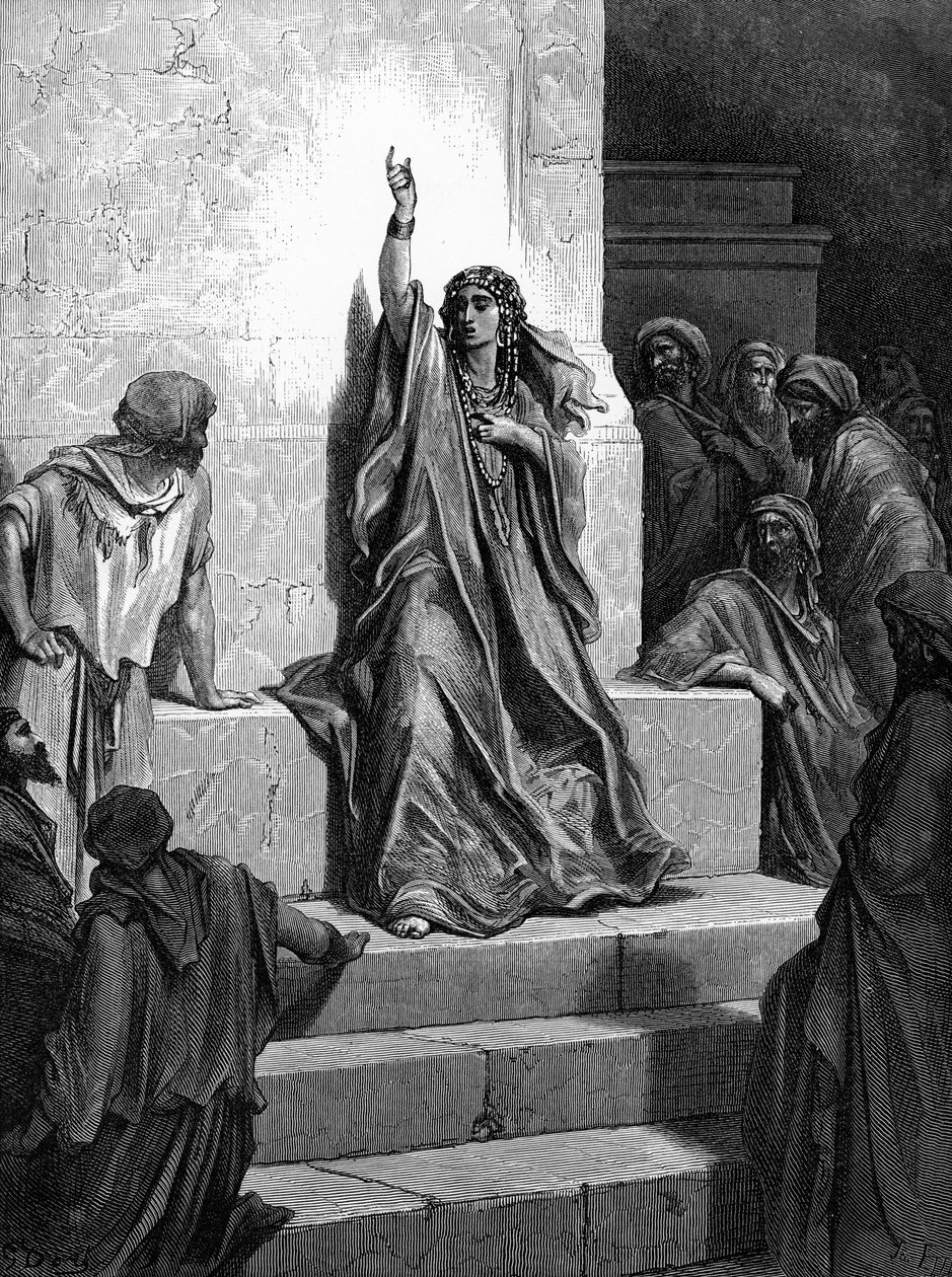 El canto de triunfo de Débora de Gustave Dore